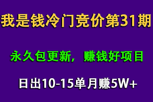 我是錢第31期網(wǎng)授課程網(wǎng)授課百度冷門競價，日出10-15單，月賺5w+（完結(jié)）