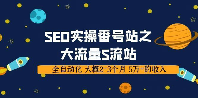 SEO實操番號站之大流量S流站，全自動化 大概2-3個月 5萬+的收入