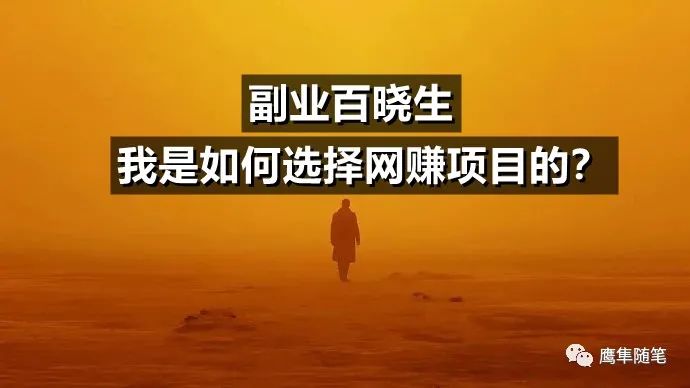 我是如何選擇網(wǎng)賺項(xiàng)目的？